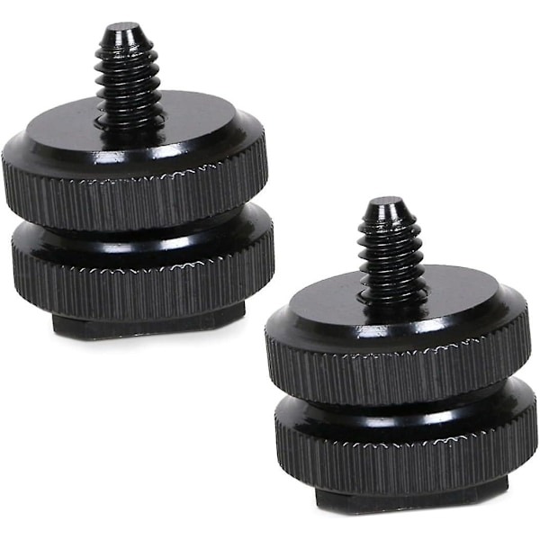 4 stk. Blitssko Feste Kamera Stativ Kamera Kulefeste Blitssko Adapter Blitssko til 1/4 Kaldsko Adapter Kamerabur Adapter Flash Holder Brakett Came