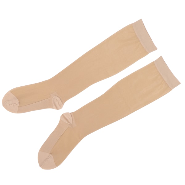Kompressionsstrumpor som andas Elastiska över vadden strumpor AntiVaricose Vein Strumpor(L/XL)