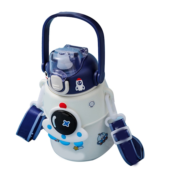 Eristetty iso vatsa vesipullo 316 ruostumaton teräs Astronautti kuvioitu kannettava tyhjiökuppi 850ml Suuri kapasiteetti