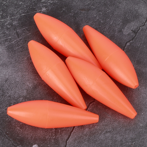 50 st Orange flytande vatten Long Shot Assist Device Flugkrok Lockkastare Fiskeredskap Stor storlek