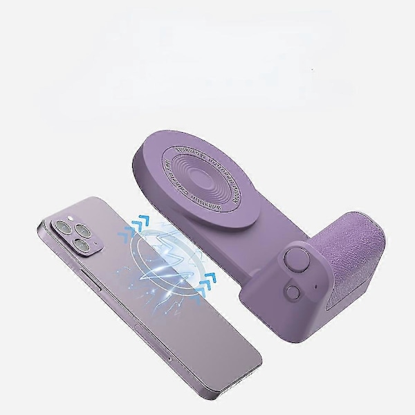 Telefonstativfäste med Avtagbar Bluetooth-utlösare - Kompatibel med iPhone Samsung Magsafe Rosa