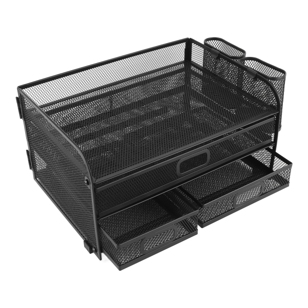 3-vånings mesh organizer Vikbar multifunktionell organizer i metall för studiekontors sovsal