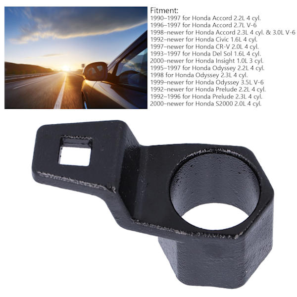 2-tommers sekskantet veivaksel remskive holdenøkkel socket verktøy for Honda Accord/Civic/Insight/Odyssey