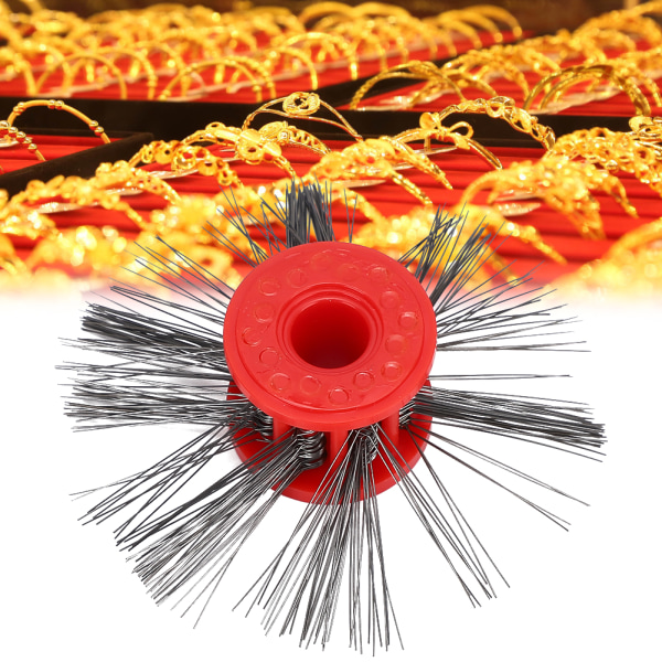 Teksturointikiillotusharjat 0,2 mm lankakoruharjan valmistustyökalu (punainen)