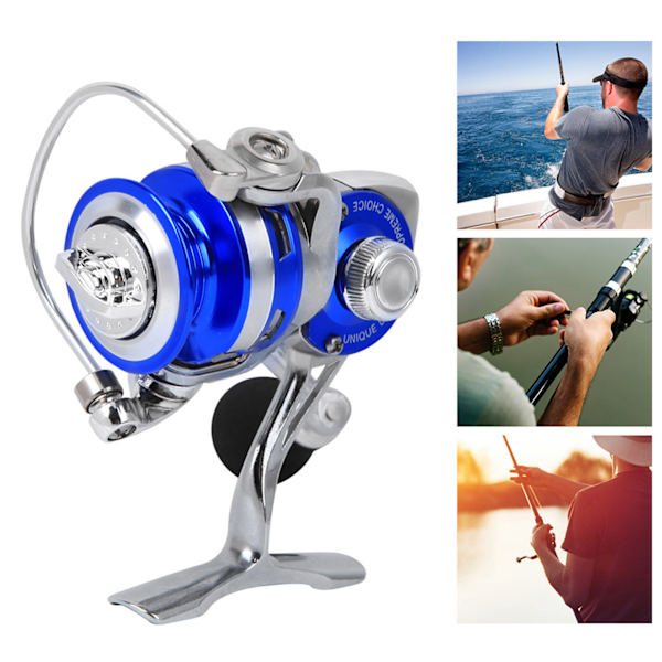 Kaikki metalli mini jää talvi kallio meri kalastus viehe pyörivä kela kalastus Ling pyörä Tackleblue hopea