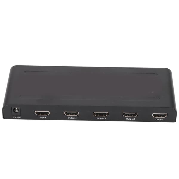 1x4 HD Multimedia Interface Splitter 4K 60hz 4-ports HD Multimedia Interface Distribusjonsforsterker 100-240V US-plugg