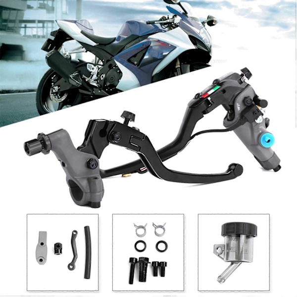 Moottoripyörän 19rcs radiaalikiinnitteinen jarrukytkinpumppu pääsylinteri Cafe Racer Ninja Honda Suzukille