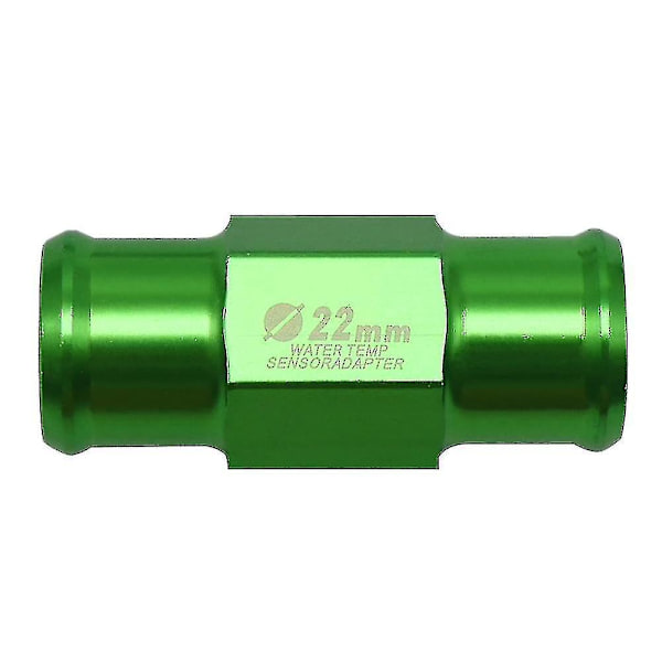 Universal motorcykel vandtemperatur sensor slange adapter - 18/22mm - Inkluderer 2 klemmer22 Grøn