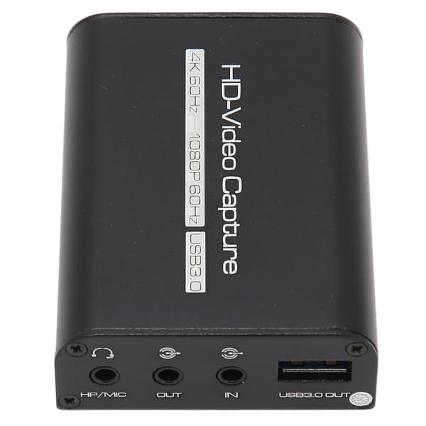4K Ljud Video Capture Card 1080P USB 3.0 HD Multimedia Interface Video Capture Enhet för PS5 Dator Kamera