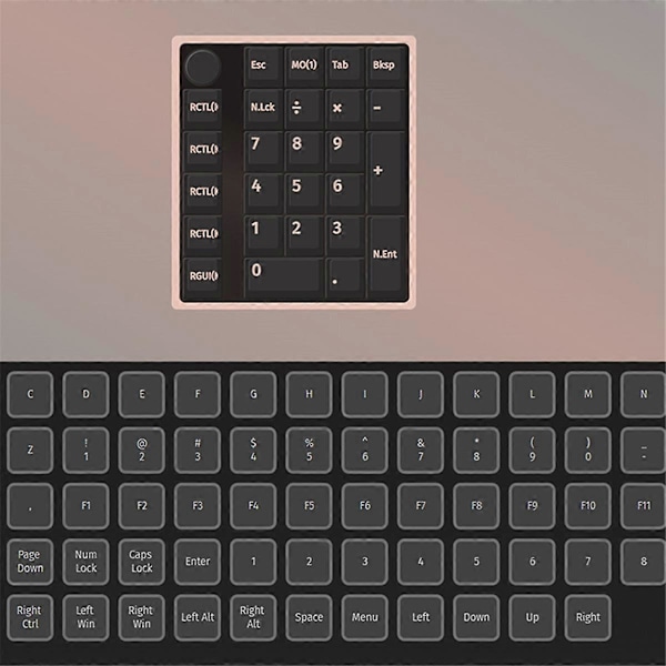 GMK26 Bluetooth Mekanisk Tastatur for Win/Mac Støtte QMK/VIA Svart