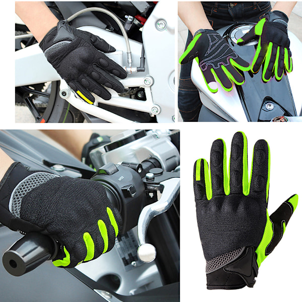 Motorcykelhandskar Motorcykel Touch Screen Motocrosshandskar Hel Finger Andningsbar Racing Riding Motorcykelhandskar