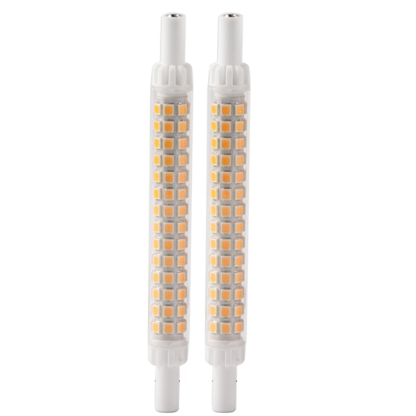 2 stk R7S 98LED pære Dobbel ende 118mm Dimbar Flomlys kilde Tilbehør Varm hvit 200-240V