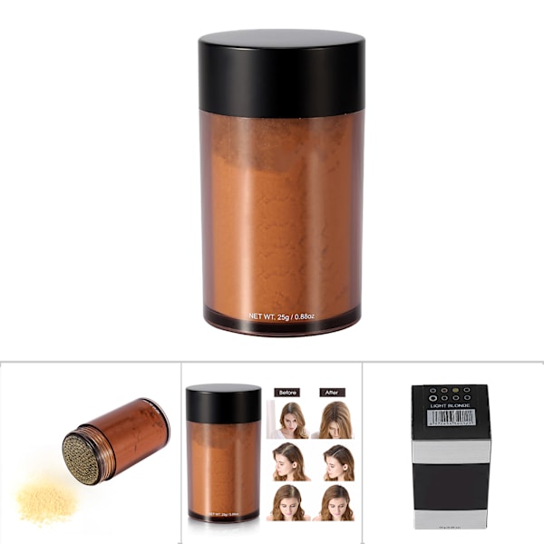 Minnow Kvinder Mænd Skaldethed Concealer Fortykkelse Hår Bygningsfibre Lys Blond