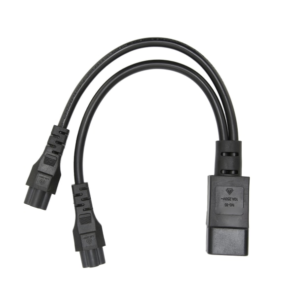 Splitter power IEC320 C14 hane till dubbel IEC320 C5 power hona för bärbar dator power 100‑250V