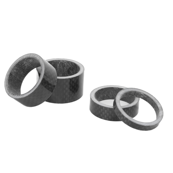 Cykel Headset Vaskemaskine Fuld Carbon Fiber Cykel Forgaffel Stammeafstandspasning Passer Til 1,1 Tommer Forgaffel 4stk