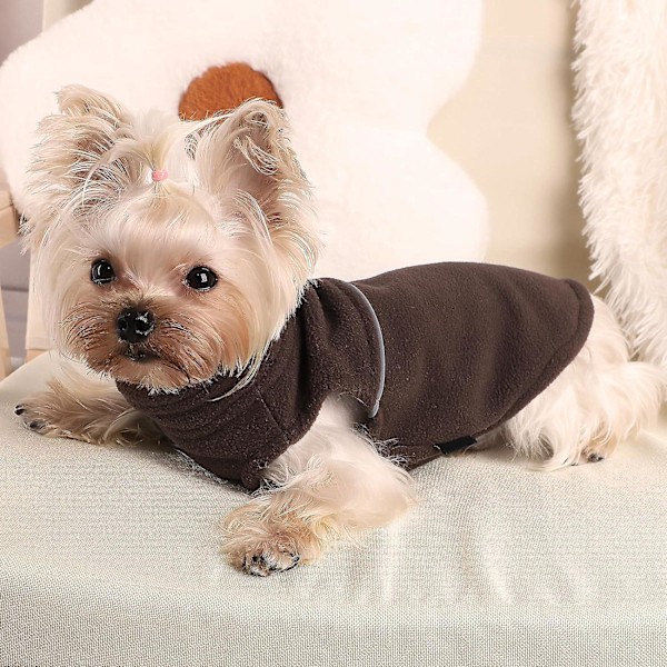 Halloween Hundetrøjer til Små Hunde og Katte Fleece Vest Varmt Trøjejakke til Vinterhvalpe