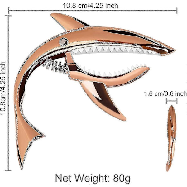 Guitar Capo Zinklegering Metal Fjeder Capo (Rose Gold)
