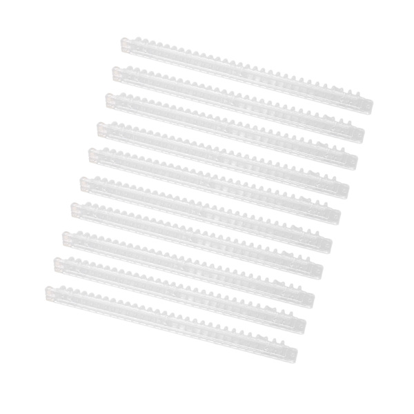10 st spiralbindningsfjädrar 100 ark kapacitet ryggkam 30 hål transparent set kit