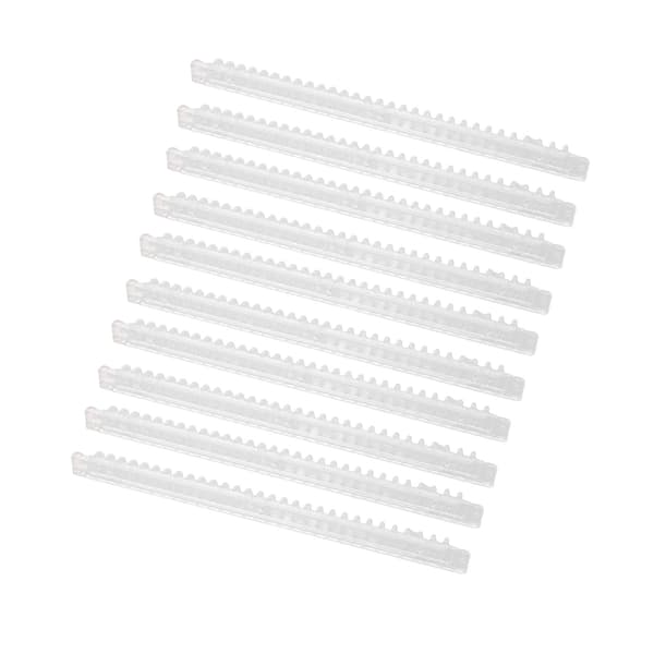 10 st spiralbindningsspolar 100 ark kapacitet ryggkam 30 hål transparent set kit