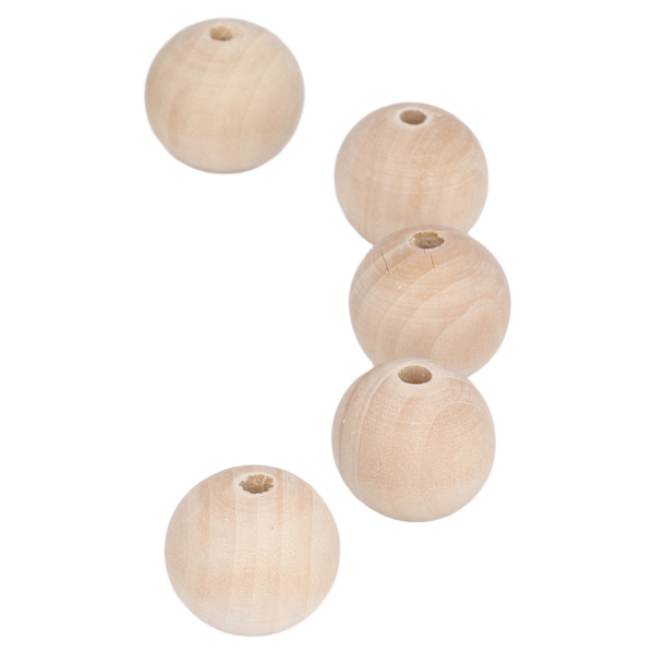 50 st träpärlor 30 mm naturlig blank yta finpolering enkel målning bred applikation träpärlor bulk