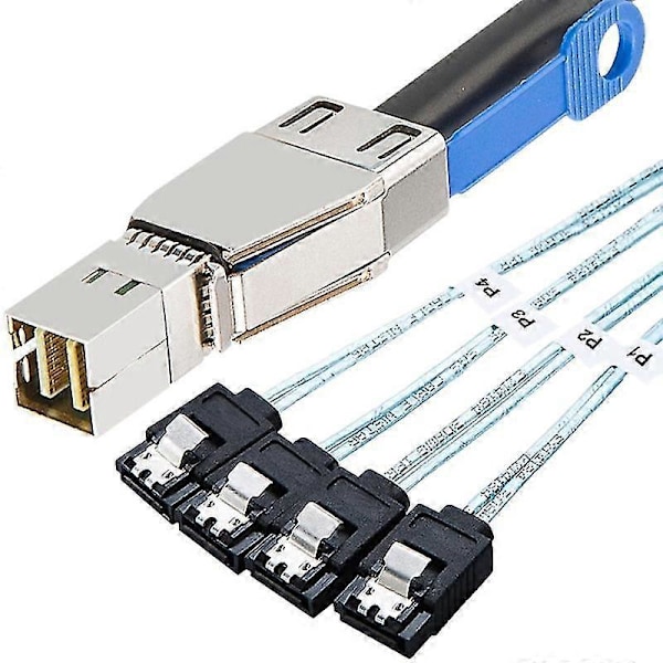 Mini SAS HD SFF-8644 til 4 x SATA 7Pin Harddisk Kabel 12Gbps Server Ekstern Harddisk Høj-Hastighed C