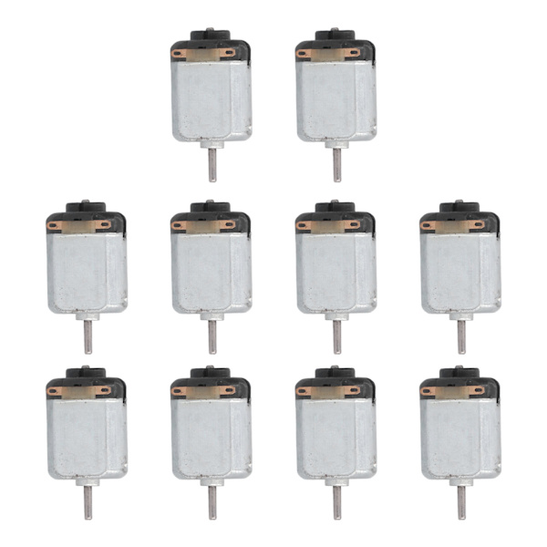 10 st mini elmotor höghastighets låg ljudnivå små likströmsmotorer för hobby DIY-leksaker bilar Svart
