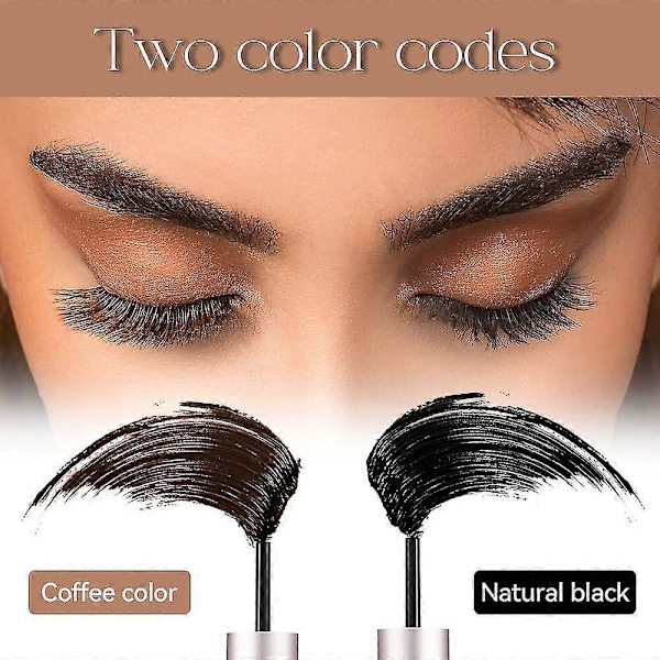 4D Fiber Curl Langvarig Vanntett Mascara, 2024 Ny 4D Silk Fiber Vippe Mascara, 4D Mascara Skjønnhet for 5x Lengre Vipper med Lang Varighet