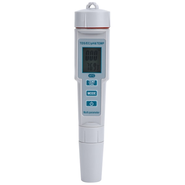 4 i 1 PH TDS EC Temp Test Pen Digital Vannkvalitetstester Meter for Drikkevann Svømmebasseng