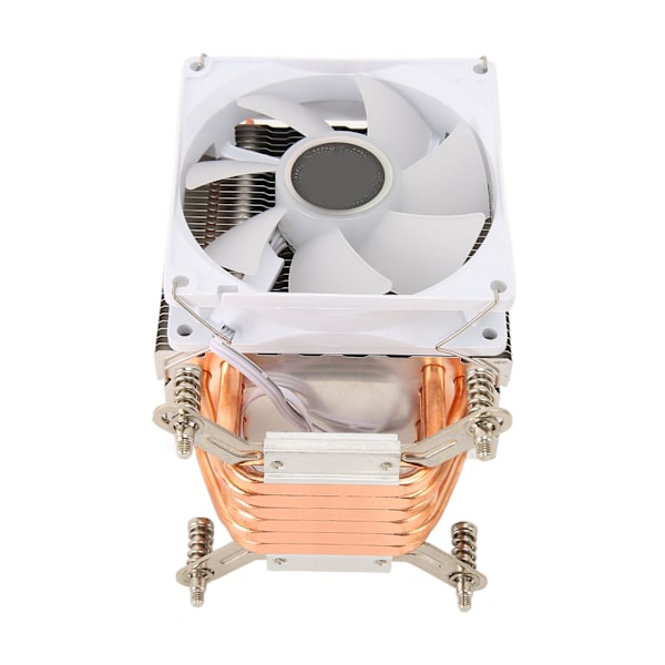9CM CPU-køler 4 kobbervarmerør Farverig belysning 3-benede hydrauliske computer CPU-køleventilatorer til stationær computer