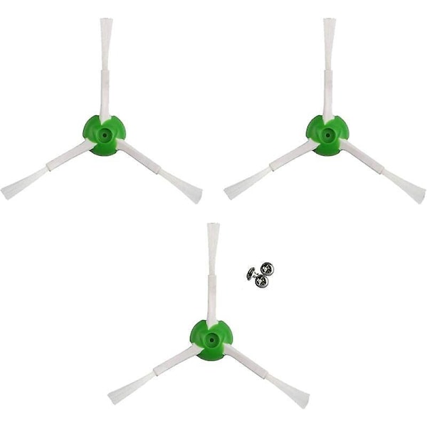 Pakke med 3 sidebørster Kompatibel med Roomba E5 / i7 / e5154 / e5158. E5 E6 i7 i7+ Plus Sidebørste Erstatningssett