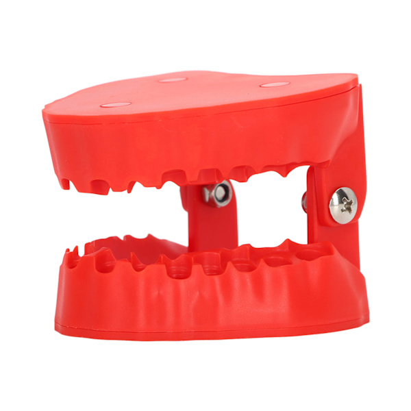 Tandprotese borebitsholder 28 borebits organizer Bærbar tandprotese bitsholder med magnet rød