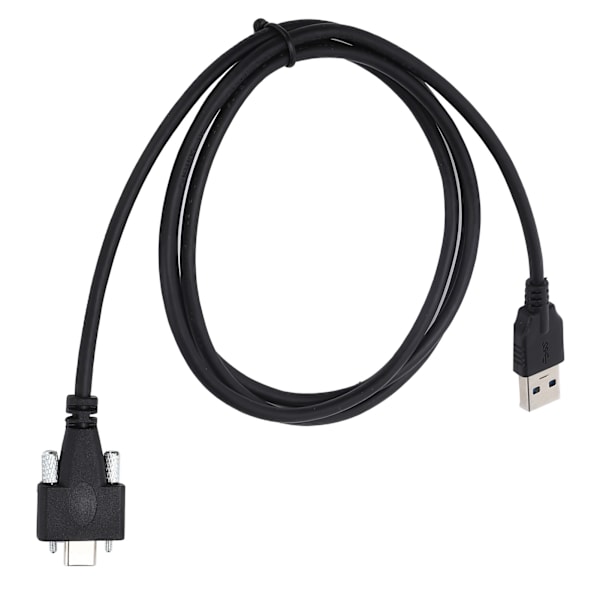 USB 3.0-datakabel, typ C, dubbla skruvlåsning till standard med 0,6 tum skruvavstånd för dator