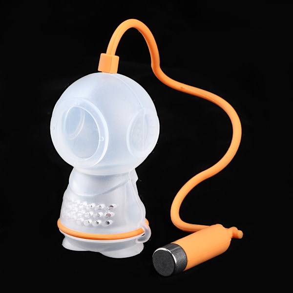 Innovativ dykform silikon teinfuser sil för hem tebryggning orange