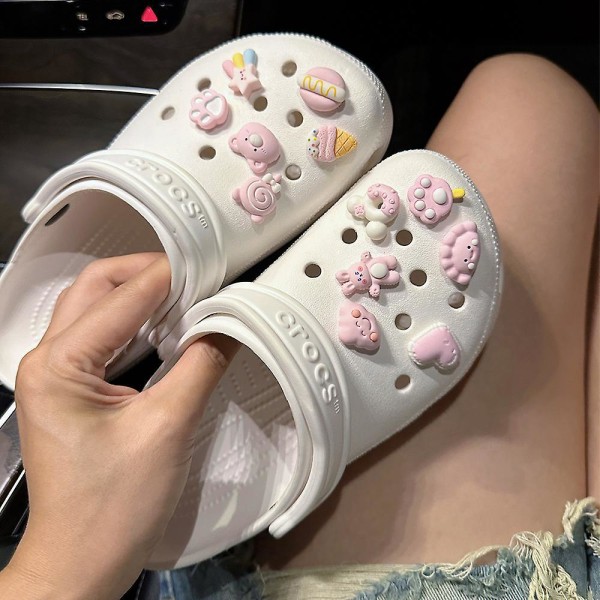 Pink Bear kenkäkorut - 12 kpl set | Täydellinen juhlalahja teini-ikäisille, miehille ja naisille