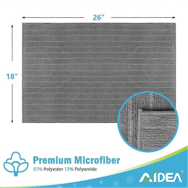 Mikrofiber Viskestykker Pakke med 8, Opvaskeklude Super Bløde Absorberende og Fnullerfri, Multifunktionelle Mikrofiber Opvaskeklude til Køkken 45 x 65 cm