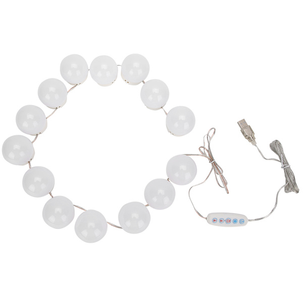 LED Makeup Spejl Pære USB Opladning Toiletbord Lys DimmerSwitch Vanity Light