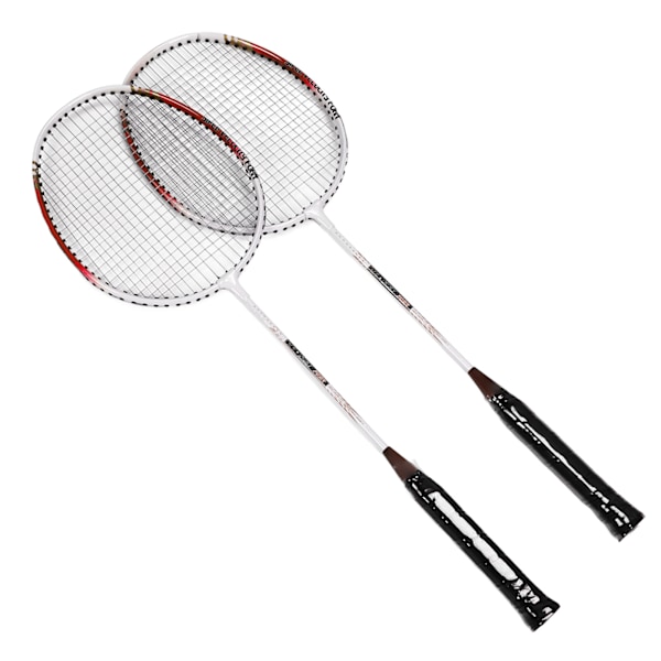 REGAIL Badminton Racket Par 2 Aluminiumlegering Lätt Bärbar Badminton Rackets för Inomhus Utomhus Röd