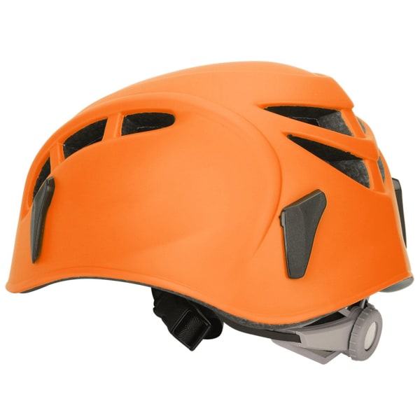 Udendørs sport sikkerhedshovedbeskytter hjelm til bjergbestigning, klatring på rulleskøjteløb (orange)