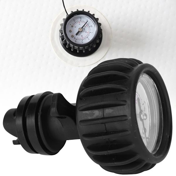30PSI gummibåt lufttrykkmåler måling oppblåsbar båt enkelt barometer med håndpumpe kajakk tilbehør