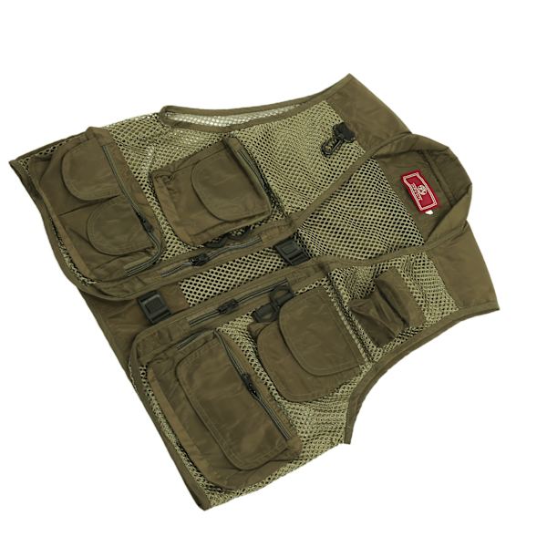 Fiskevest MultiPocket MultiMesh Vest Åndbar Justerbar Fiske Redningsvest(L )