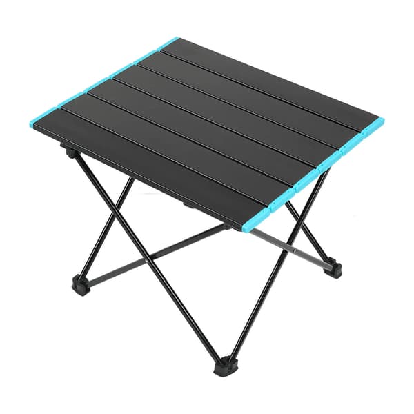 Sammenleggbart campingbord i aluminiumslegering, lett utendørs bærbart sammenleggbart bord med oppbevaringspose for piknik og grilling