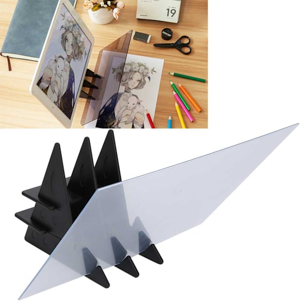 Tegnebrett Maleri Skrivebord Skisse Speil Refleksjon Stencil Board9inch