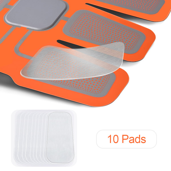 HURRISE Ersättning Abs Trainer Gel Pads & Gel Sheets 2 pads×5packs (10 Pads)