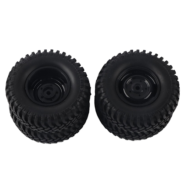 4 st 100 mm plast 1,9 tum fälg gummi fram och bak däck set för 1/10 RC Crawler bil