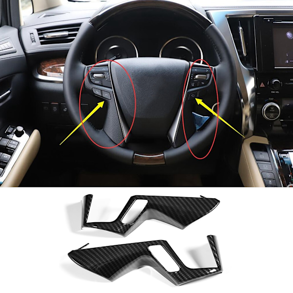 2 stk. deksel til rattpanel, passer til Toyota Alphard VELLFIRE 15-18