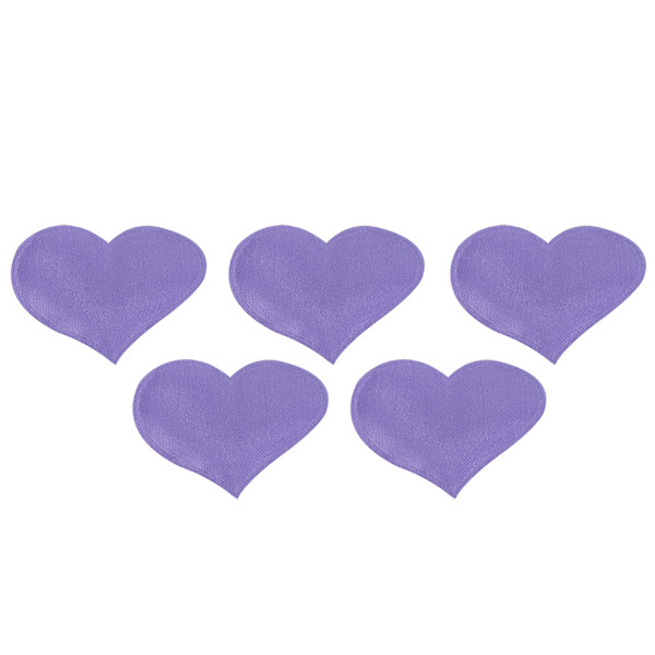 DIY håndlaget hjerteformet bryllup Valentines dekorasjon Jubileumsfest rekvisita (3,2 cm lilla 500 stk pose)
