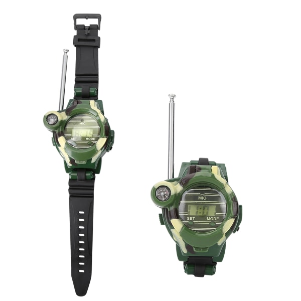 7 i 1 Intercom- watch för barn utomhus - 2 st, 30 m Walkie Talkie