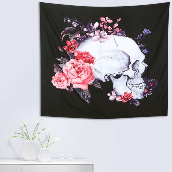 Skelettmönster Väggbonad Väggmatta för Sovrum Sovsal Hem Bakgrundsinredning17 150x200