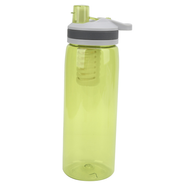 770 ml bärbar filtrerad vattenflaska utomhusvattenrenare för campingvandring EmergencyYellow