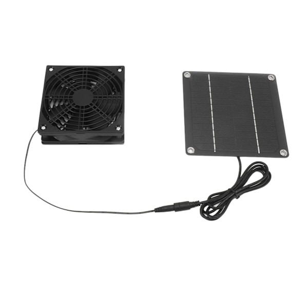 Solpanel fläktkit monokristallint kisel 2200RPM solcellsfläkt med skyddande lock för växthus